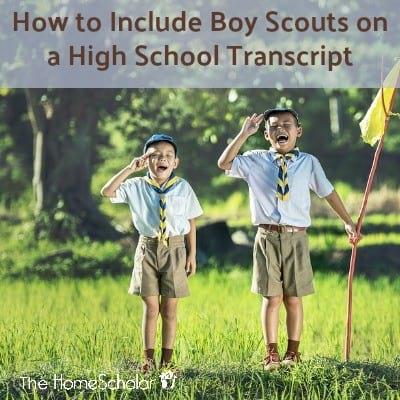 How to Include Boy Scouts on a High School Transcript