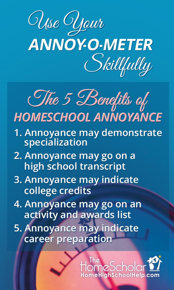use your annoy-o-meter specialization homeschool transcript pin