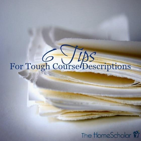 6 Tips for Tough Course Descriptions