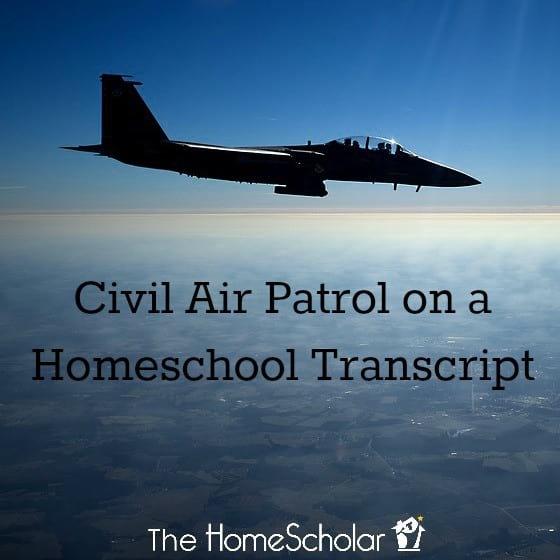 Civil Air Patrol on a Homeschool Transcript