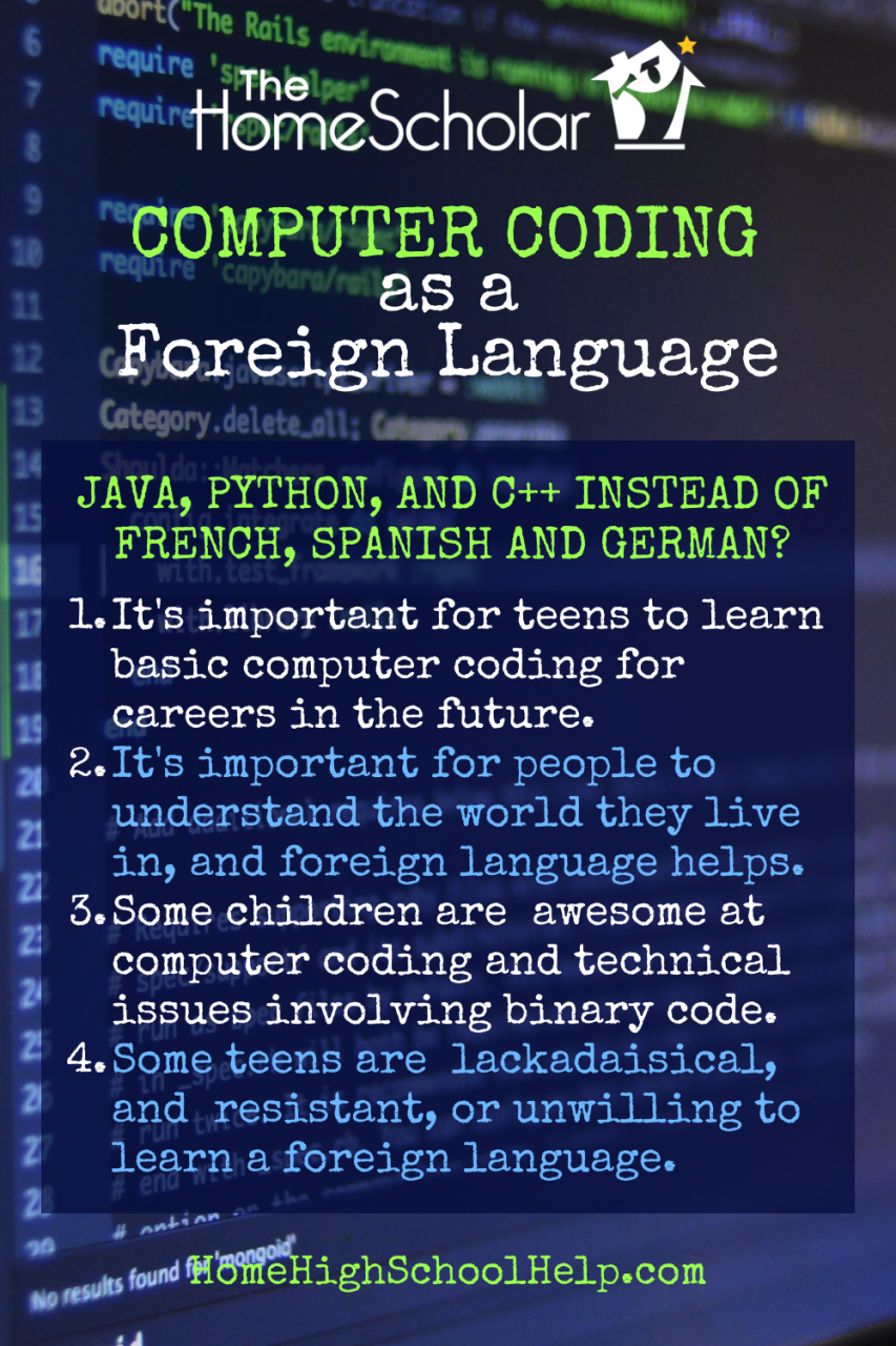 Computer Coding as a Foreign Language