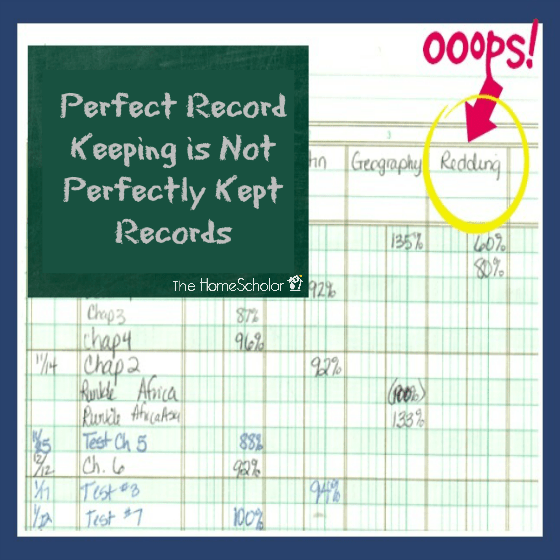 Perfect Record Keeping is Not Perfectly Kept Records
