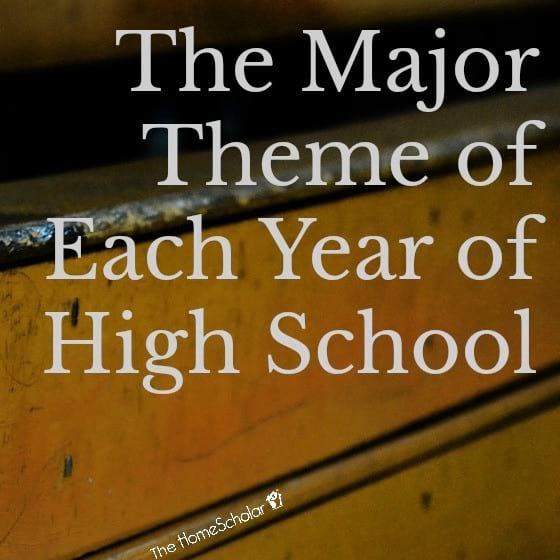 The Major Theme of Each Year of High School