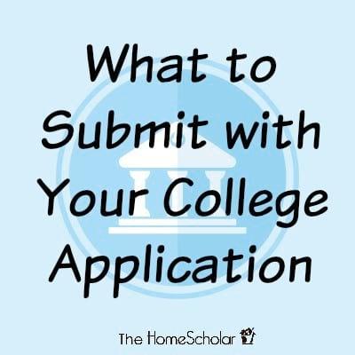 What to Submit with Your College Application