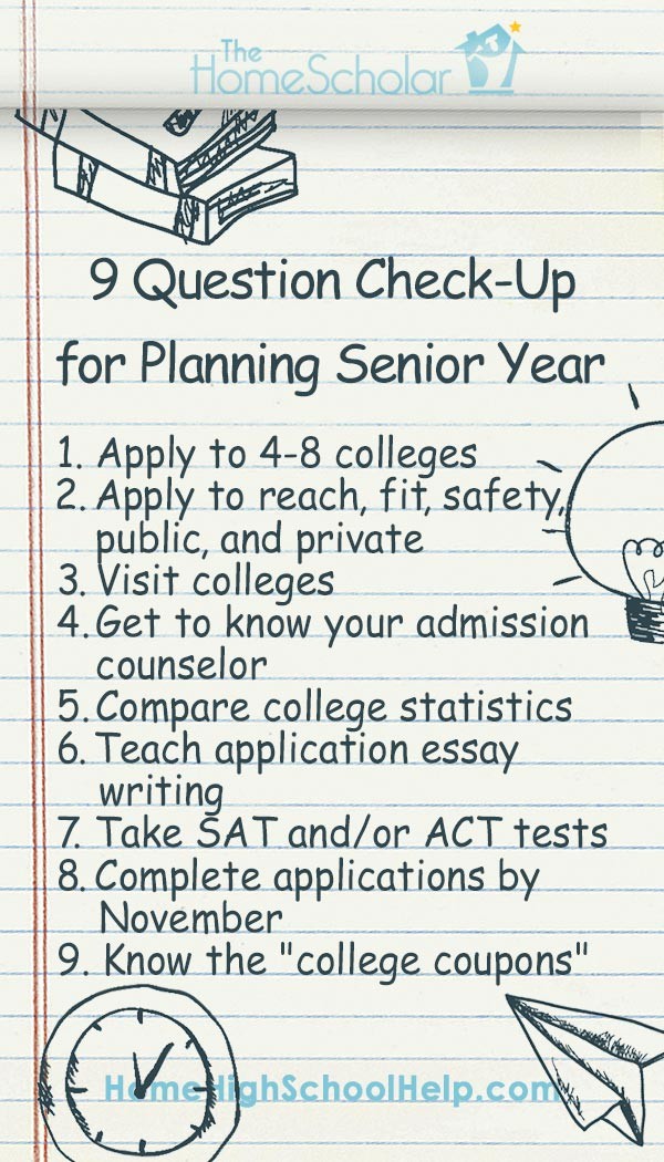 9 question check-up for planning senior year pin