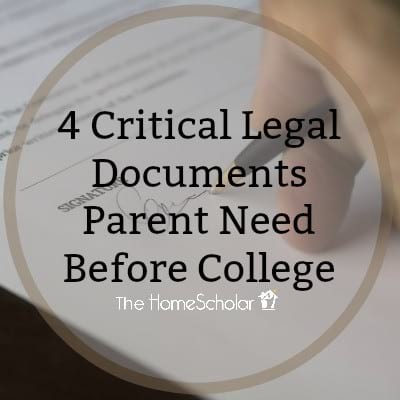 4 Critical Legal Documents Parent Need Before College