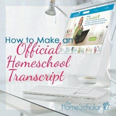How to Make an Official Home School Transcript [Infographic]