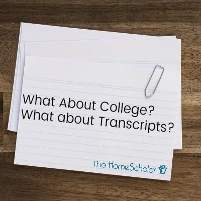 What About College - What About Transcripts