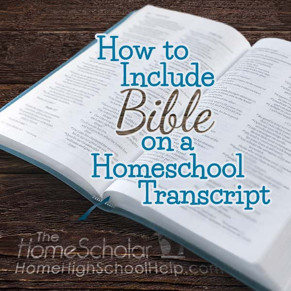 bible classes homeschool transcript title