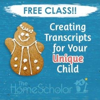 [Free Class] Creating Transcripts for Your Unique Child