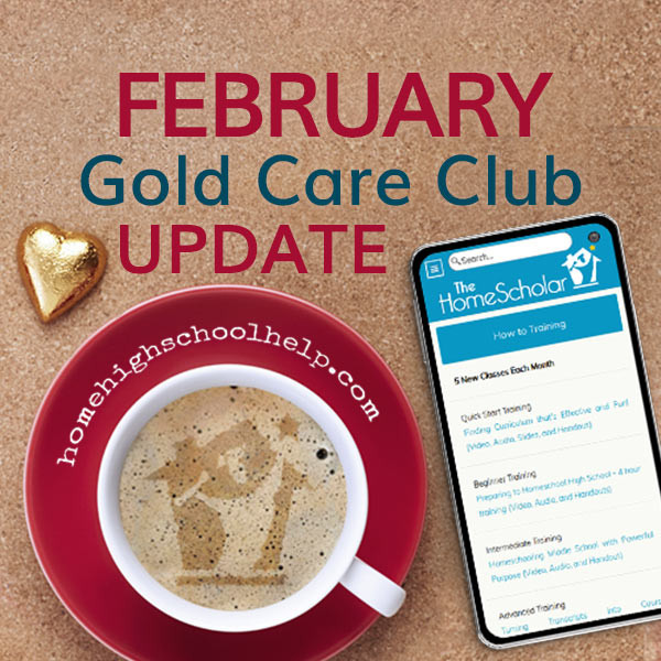 february gold care club update title