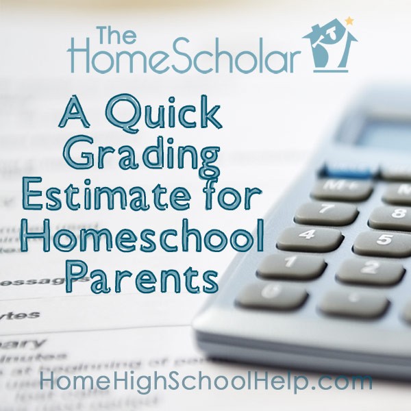 Grading Estimate for Homeschool Parents