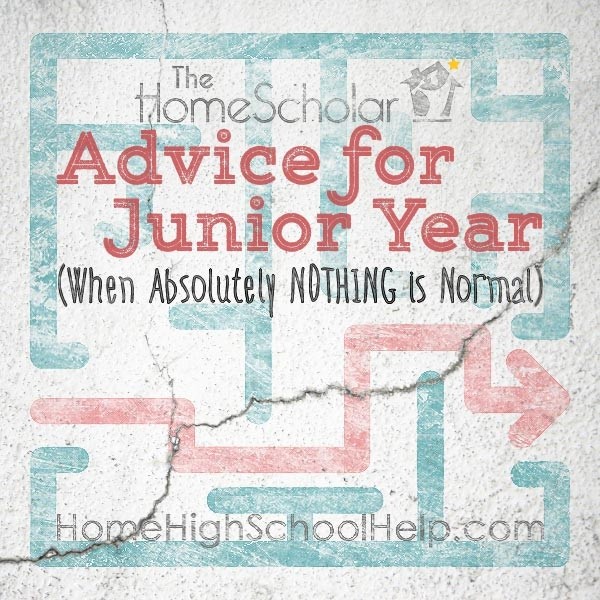 advice for homeschool junior year nothing is normal title