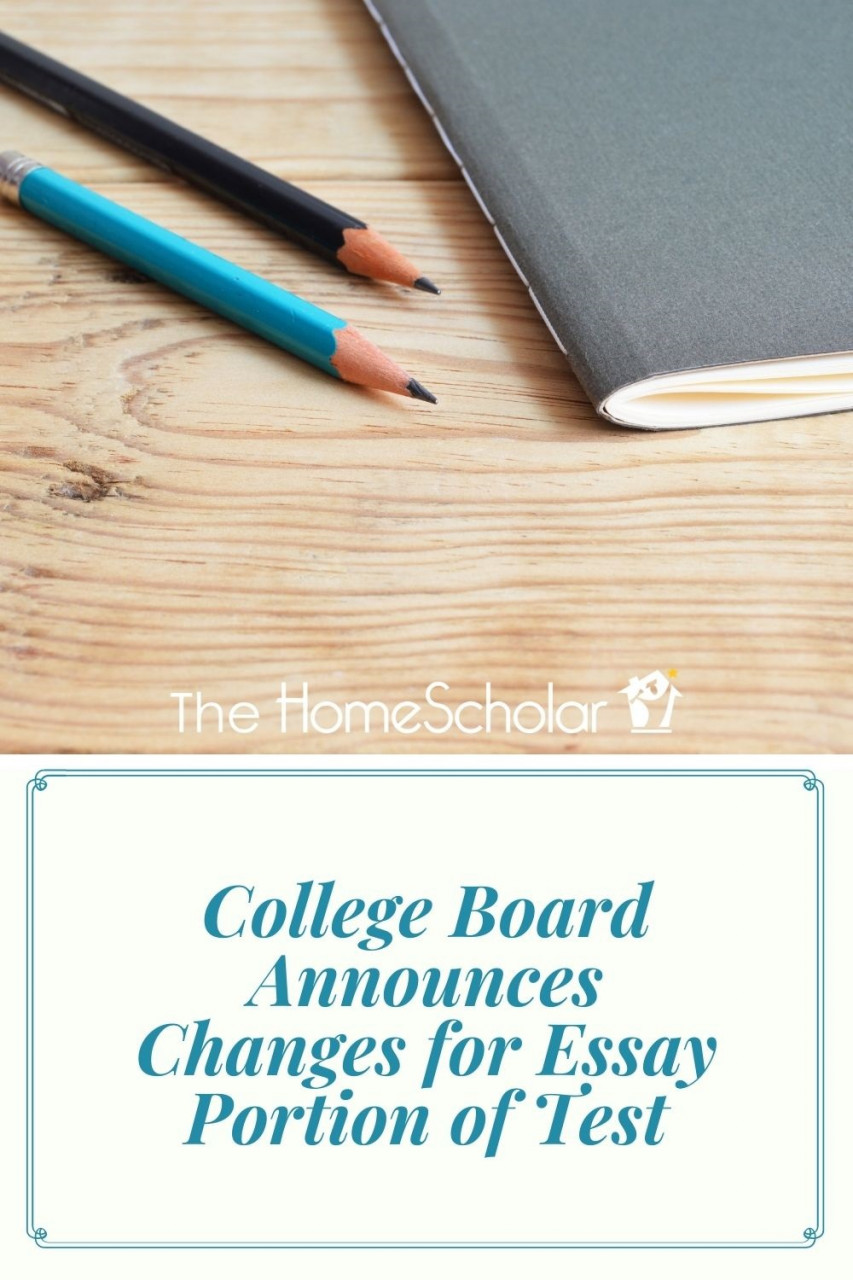 College Board Essay Test Changes