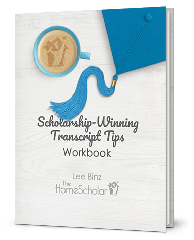 scholarship winning homeschool transcript tips workbook