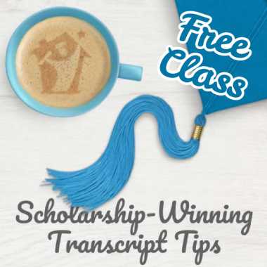 free class scholarship winning transcript tips extra square