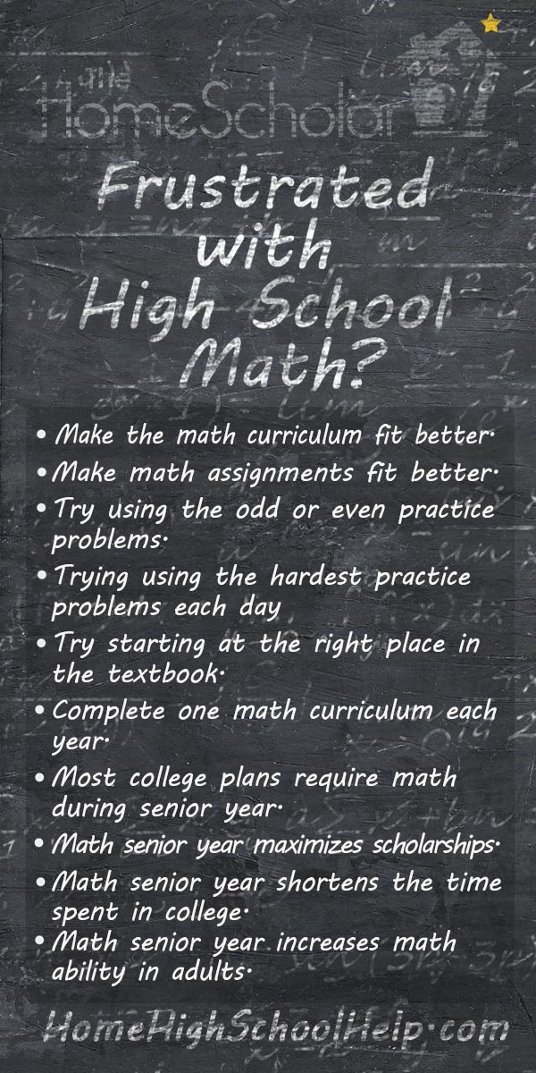 frustrated with high school math