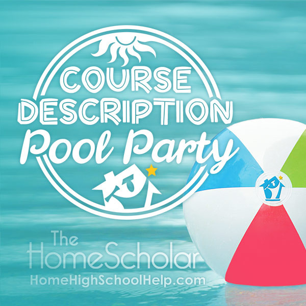 course description pool party homeschool records title