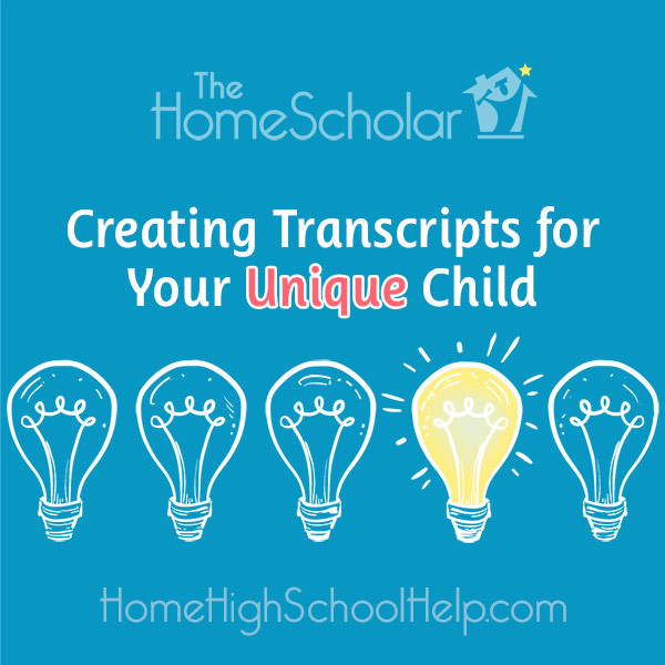 Creating transcripts for your unique child