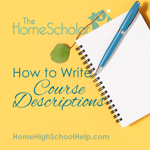 how to write course descriptions title