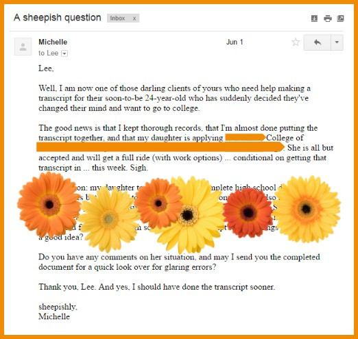 homeschool transcript template michelle quote