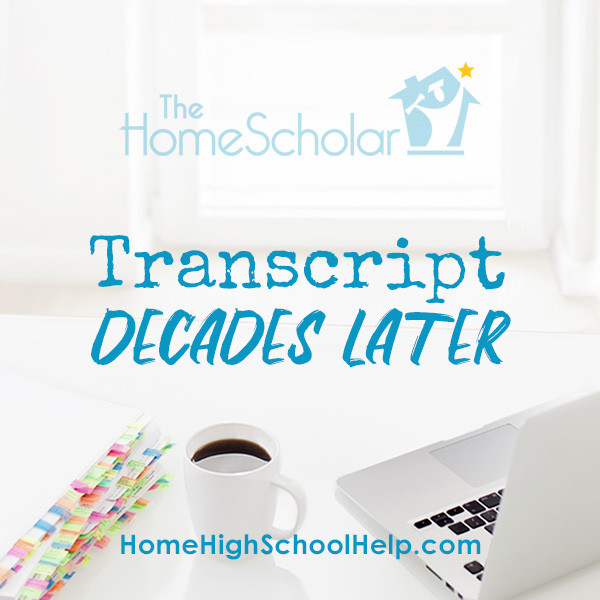 homeschool transcript making transcript decades later stressful