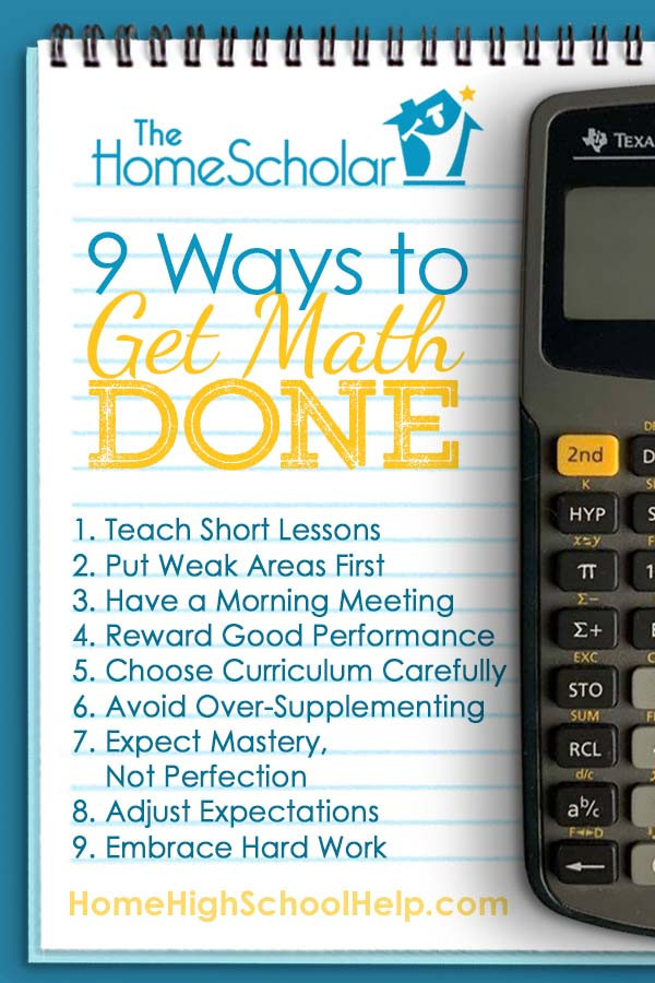 9 ways to get homeschool high school math done homeschool tips homeschool math