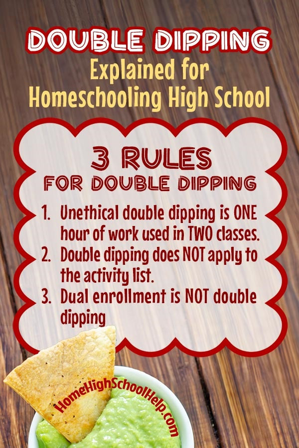 double dipping explained for the homeschool transcript homeschool tips