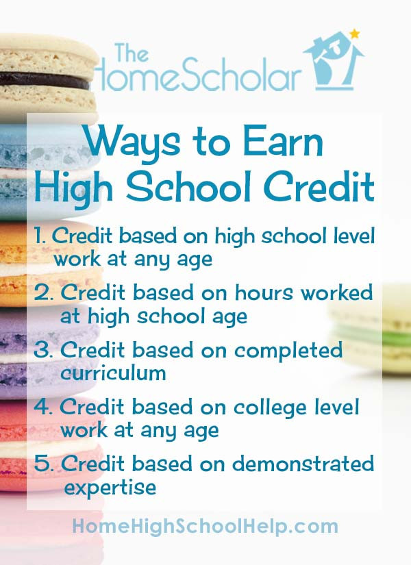 ways to earn high school credit homeschool tips homeschool transcript