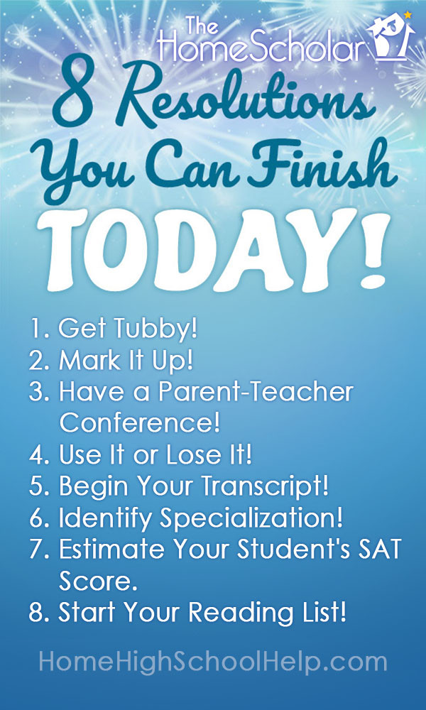 8 resolutions you can finish today pin homeschool organization ideas