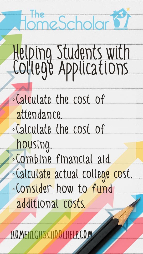 helping students with college applications pin