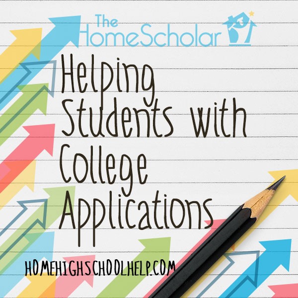 helping students with college applications title