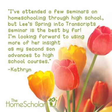 spring into homeschool transcripts kathryn review