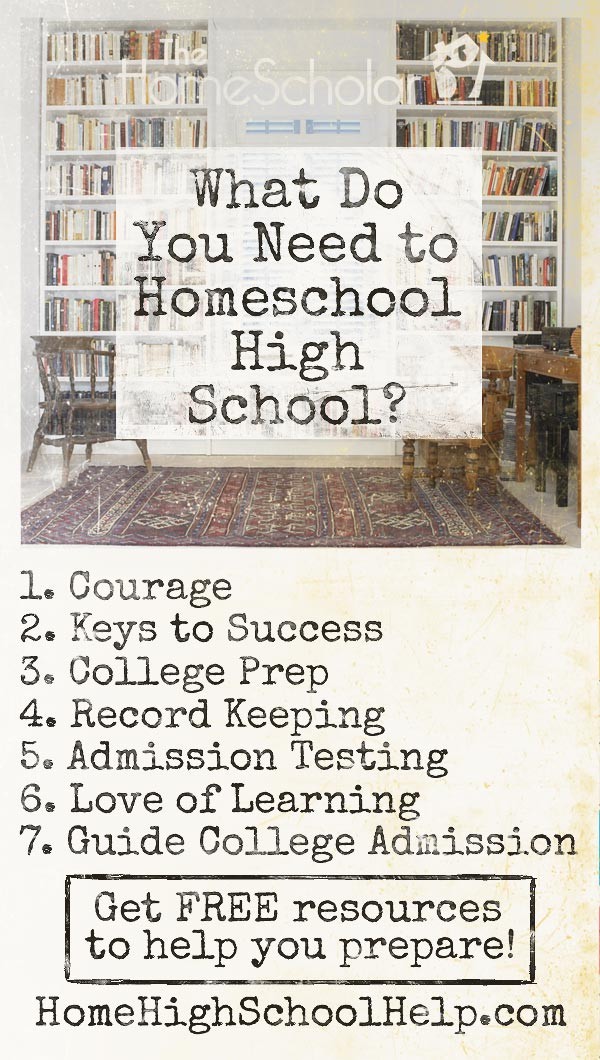 what do you need to homeschool high school pin