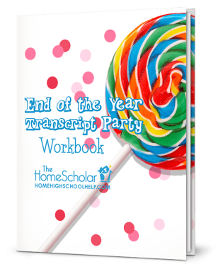 end of year transcript party homeschool transcript workbook