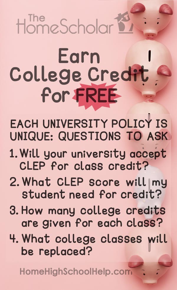earn college credits for free pin