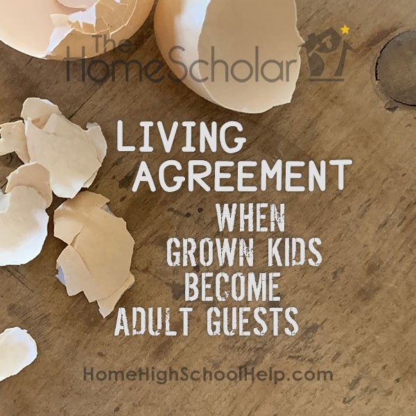 living agreement when grown kids become adult guests title