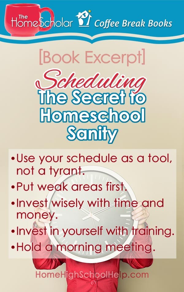scheduling the secret to homeschool sanity pin