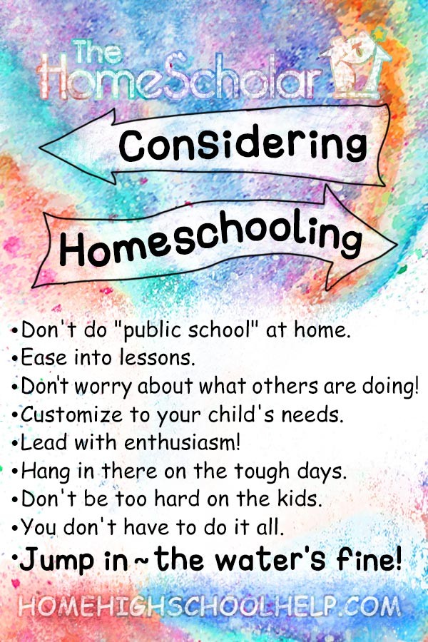considering homeschooling pin