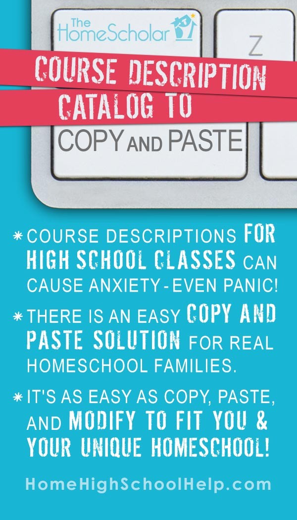 Course Description Catalog to Copy and Paste pin