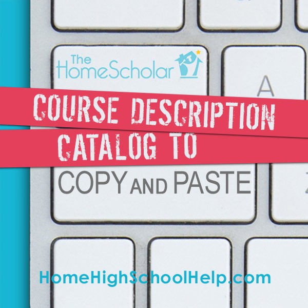 Course Description Catalog to Copy and Paste title