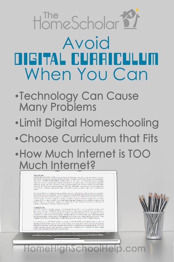 Avoid Digital Curriculum When You Can