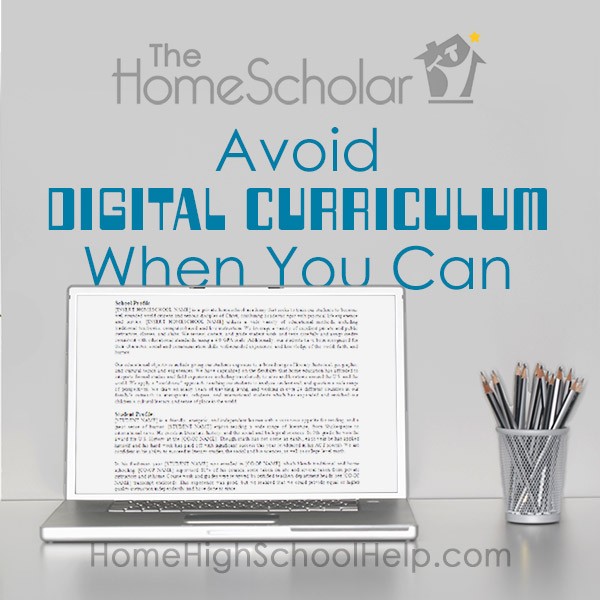 Avoid Digital Curriculum When You Can