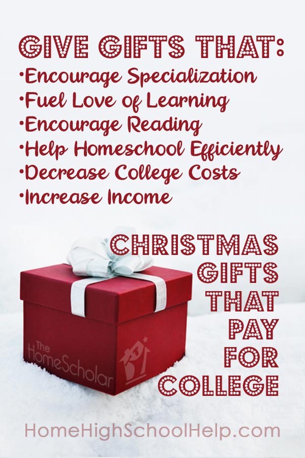 Christmas gifts that pay for college