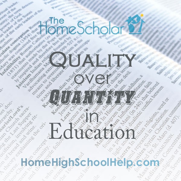 Quality over Quantity in Education