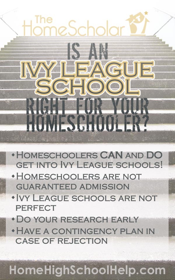 Is an Ivy League School Right for Your Homeschooler?