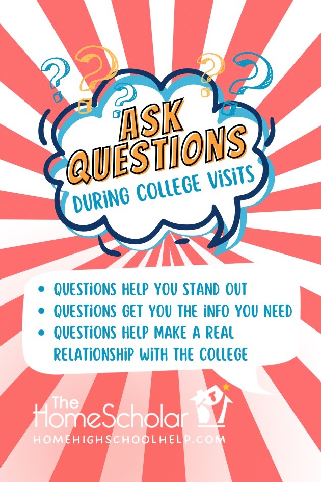 ask questions during college visits pin